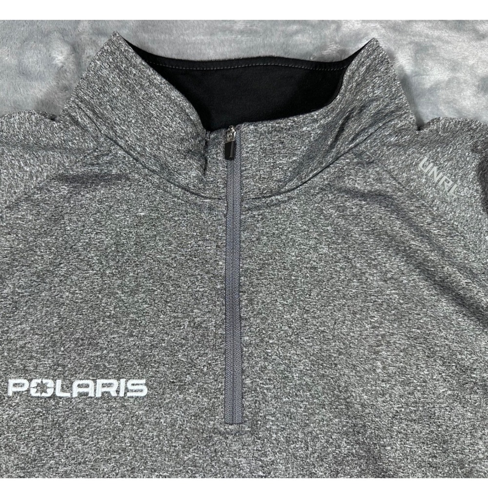 UNRL Elite Polaris Mens 2XL Quarter Zip Pullover Heather Gray Performance Shirt